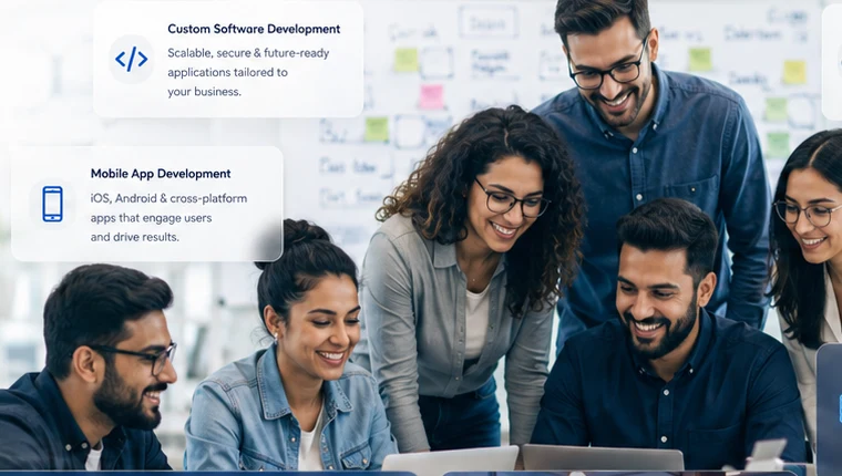 A digital engineering team collaborating on product development
